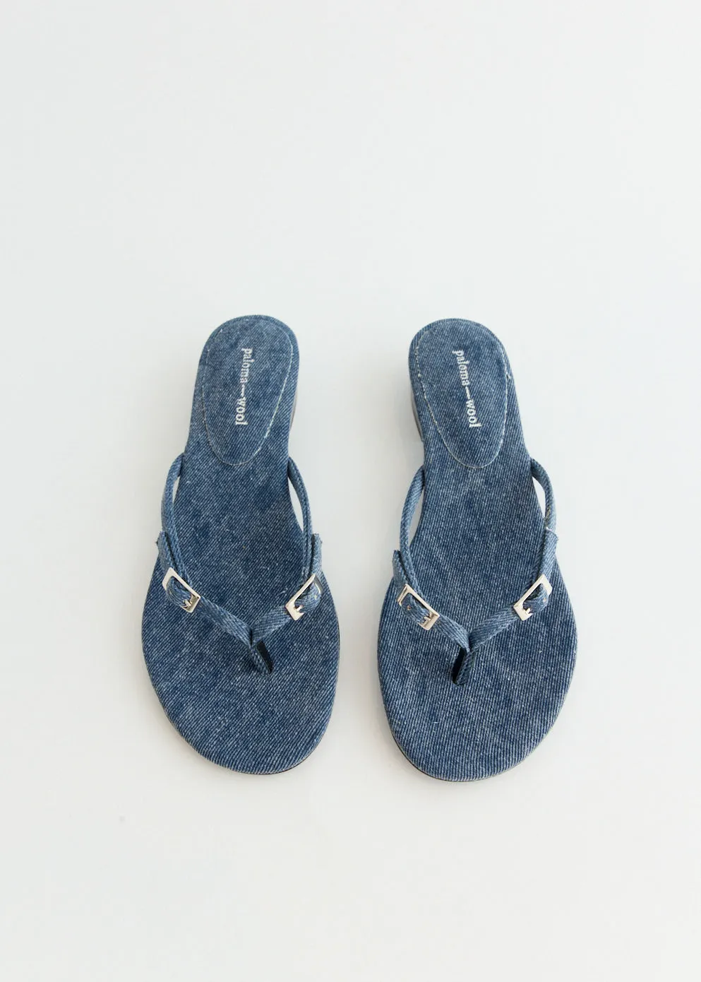 Mica Denim Sandals Soft Focus