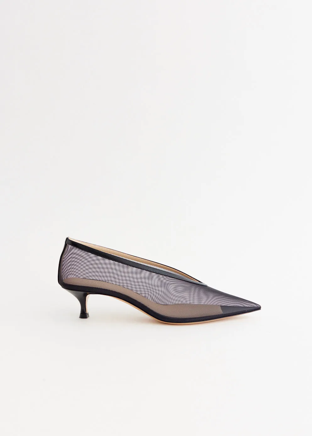 Babouche Kitten Mesh Heels Travel Essential