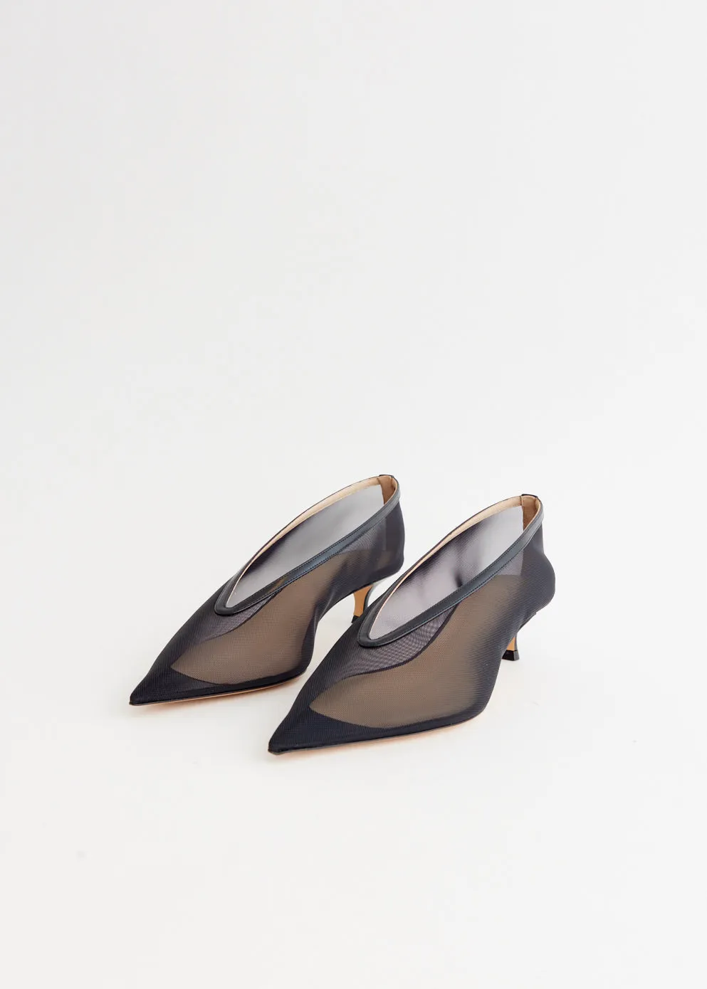 adult style Vintage Cool Babouche Kitten Mesh Heels