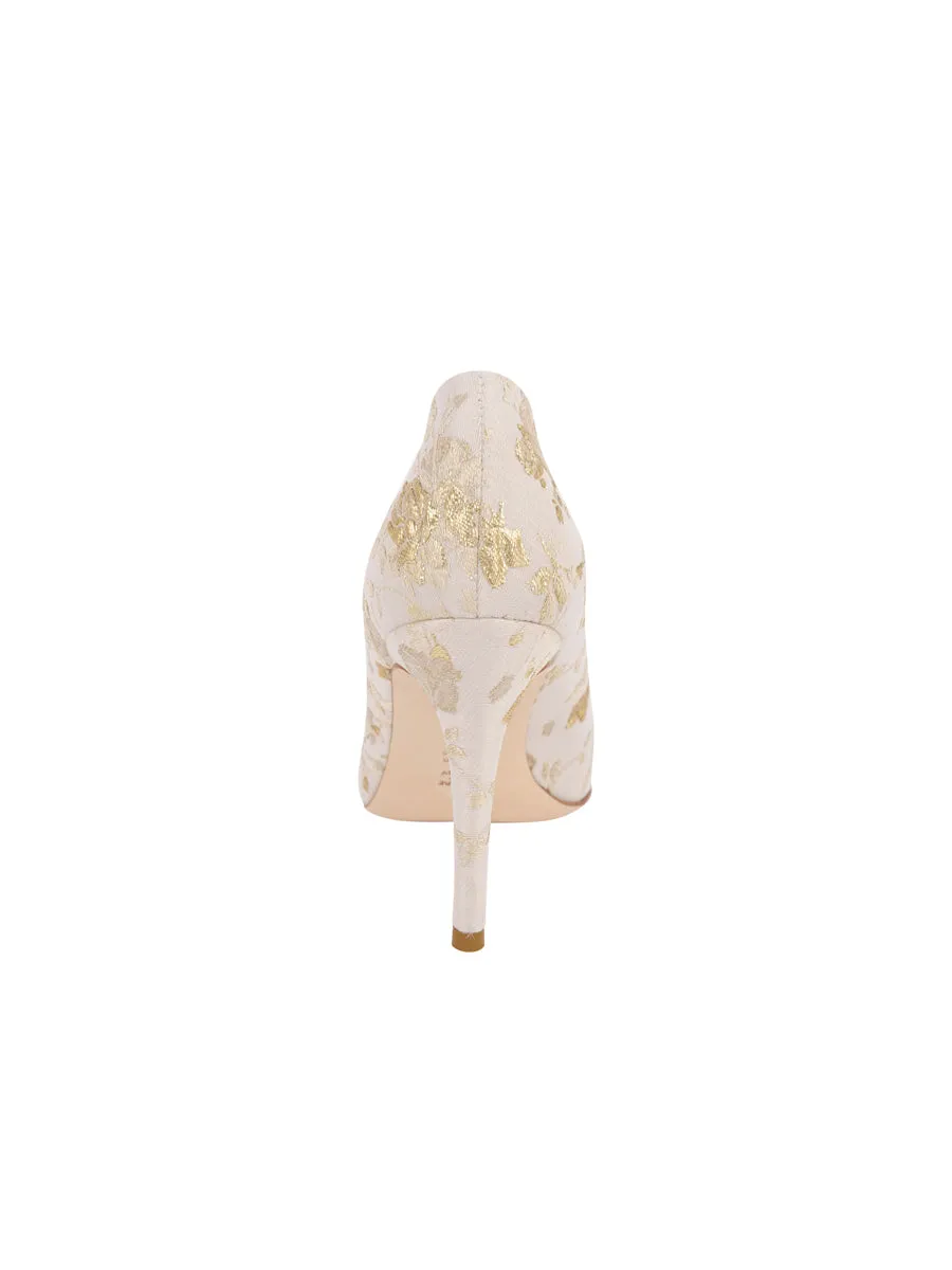 Stella Pointed Toe Pump Brocade performance - enhancement - level