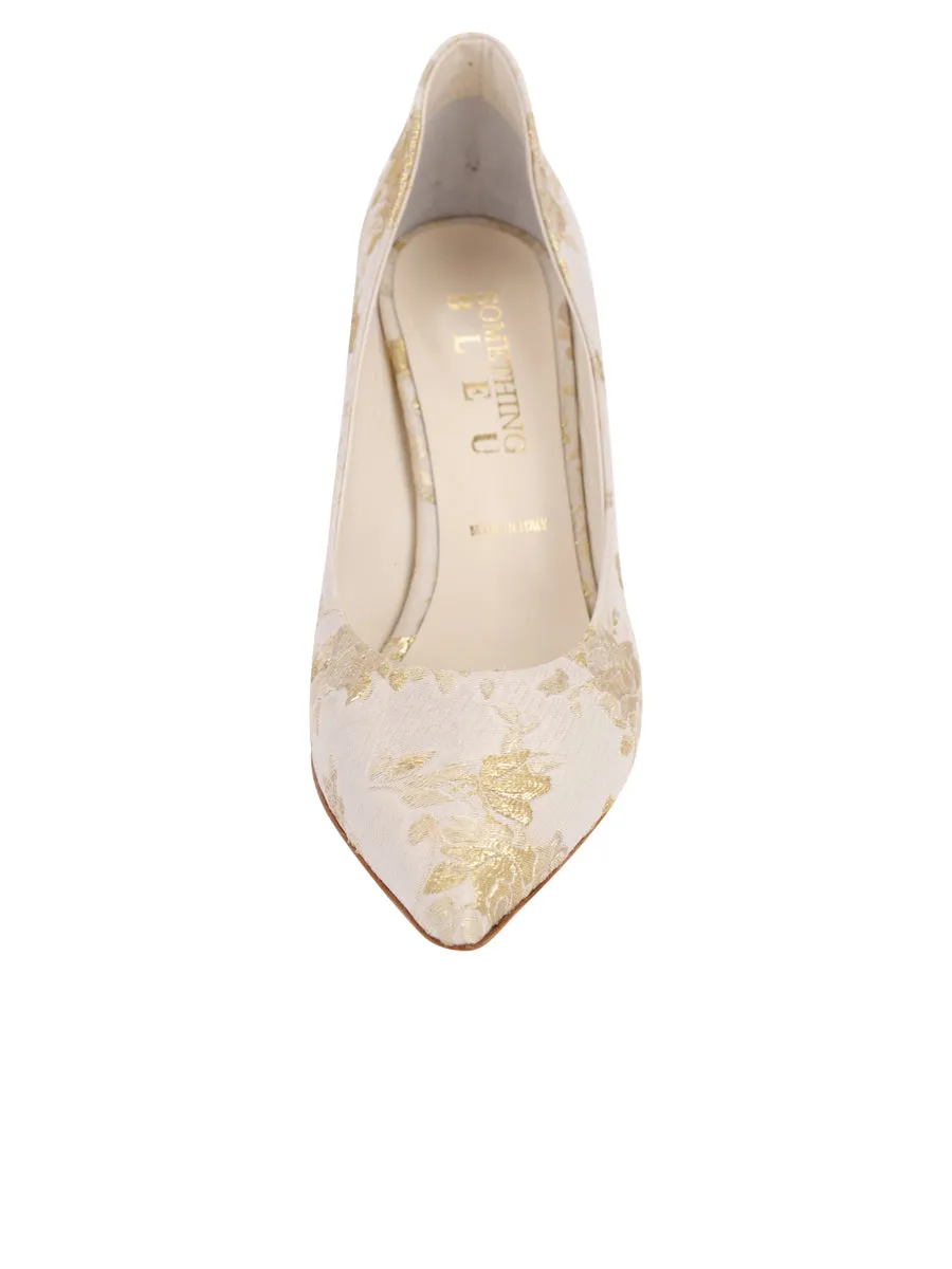 Stella Pointed Toe Pump Brocade windy All-Purpose Wear
