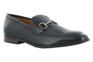 Quiet Step Edge Core Steve Madden Aahron Black Leather Dress Loafer