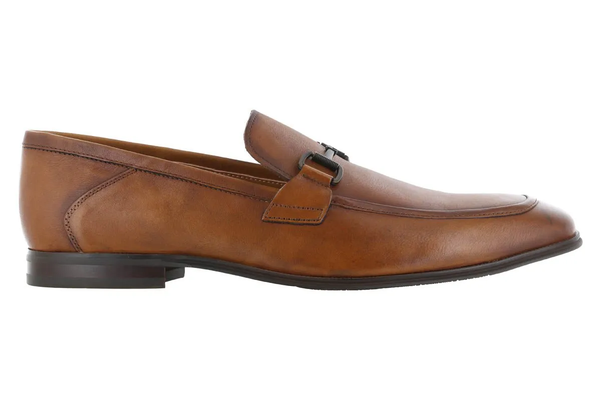 Steve Madden Aahron Tan Leather Dress Loafer Water Guard