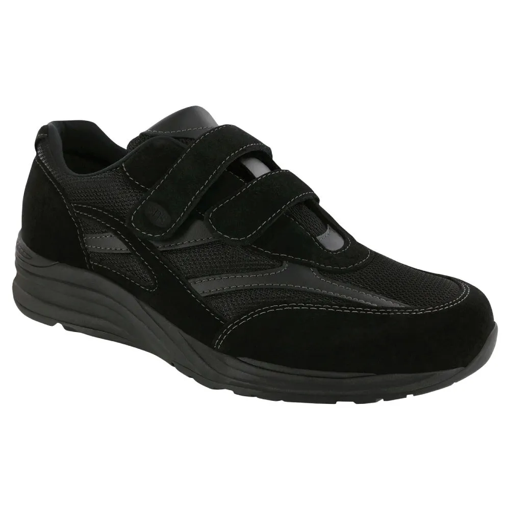 recycled material shoes padded collar comfort JV Mesh - Black