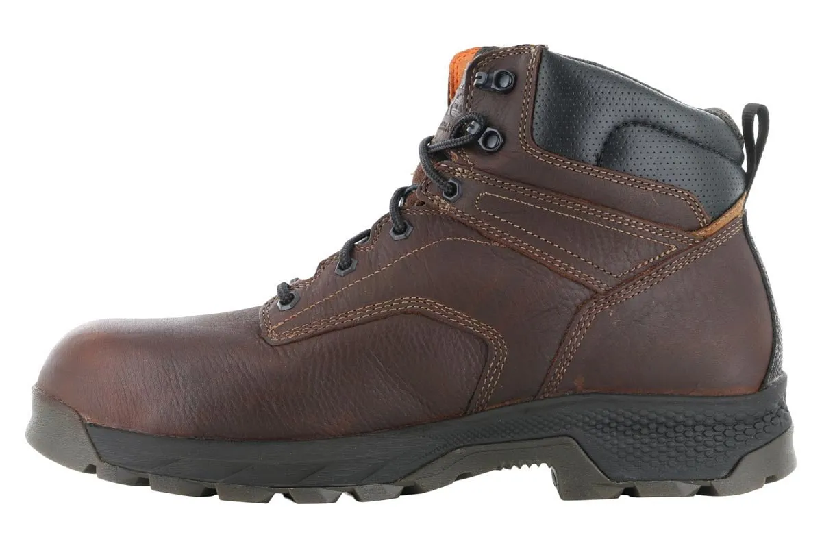 Comfortable Grip Bold Design Timberland PRO Titan EV 6" Composite Toe WP Boot Brown