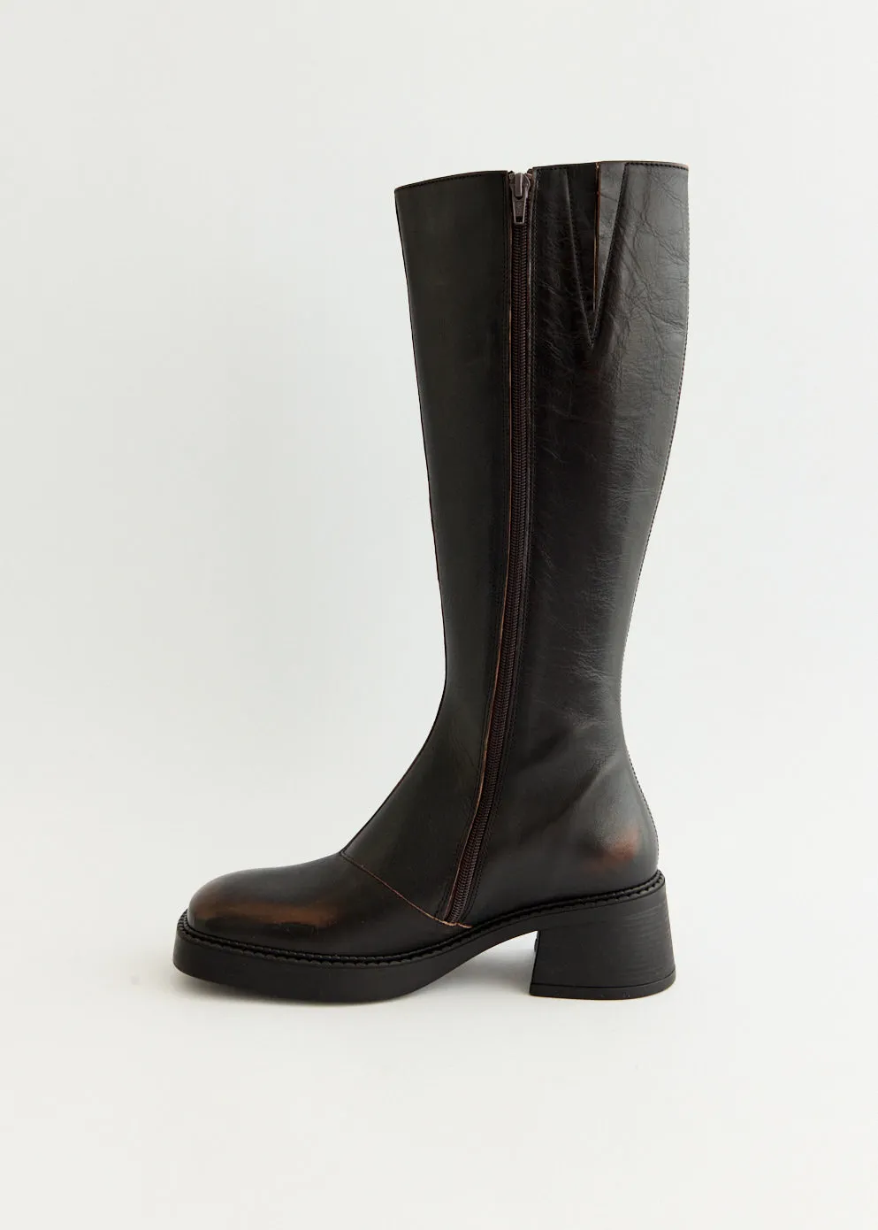 Grip Comfort Trend Spot Yumi Brushed Brown Boots