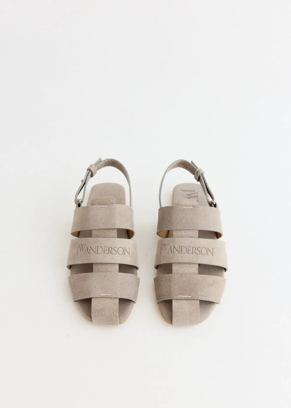 Durable Build Comfortable Cushions Stripe Flat Sandals
