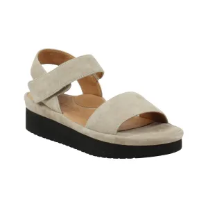 Refined Ease Abrilla Sandal - Taupe Kid Suede