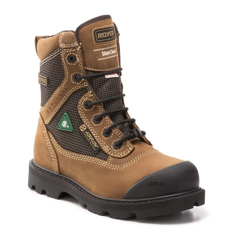 M.O.A.B 8" Composite Toe Leather Work Boots 10-8620 Zip Up Style Easy Clean