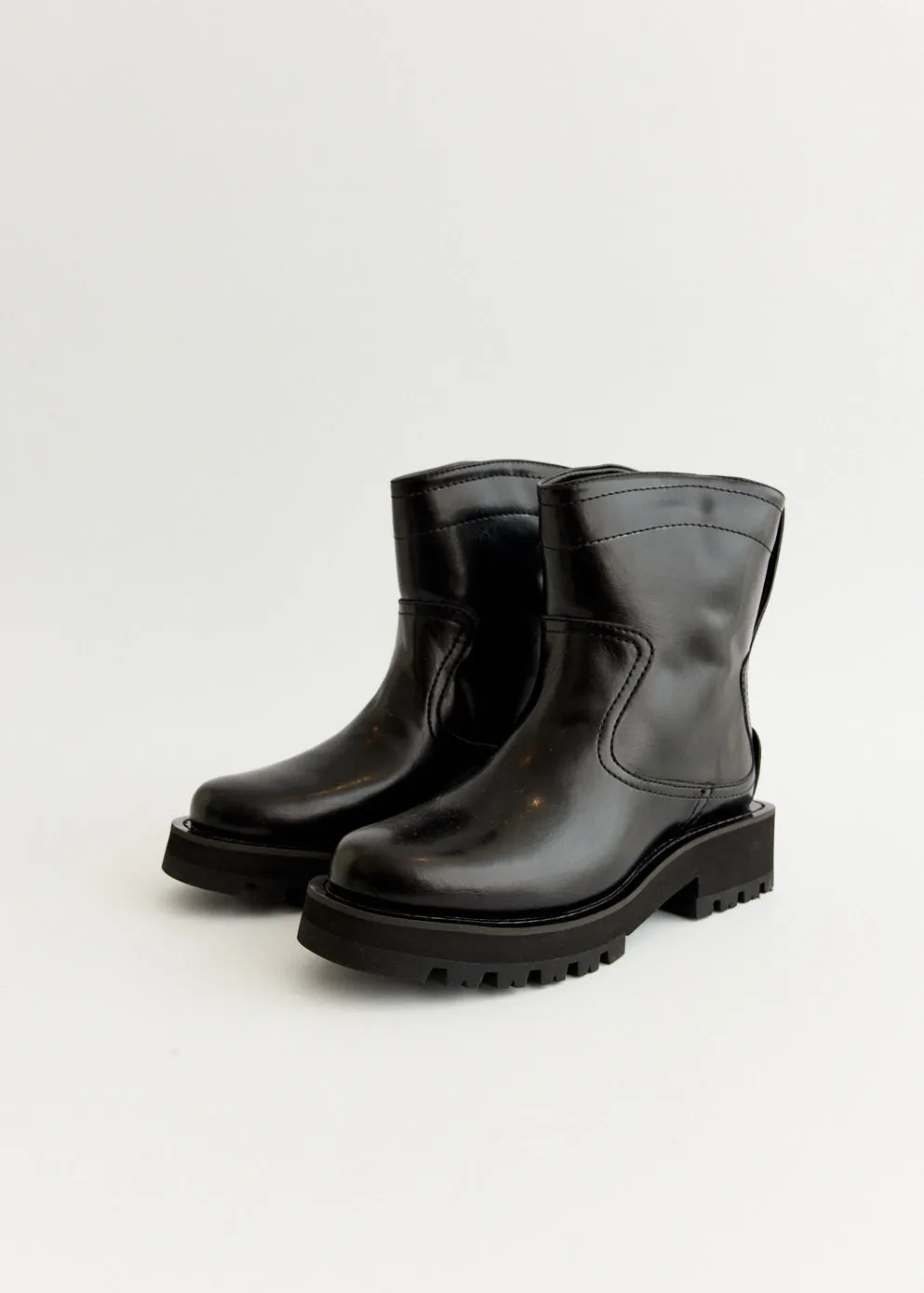 Studs Low Boots Simple Style Work Pace