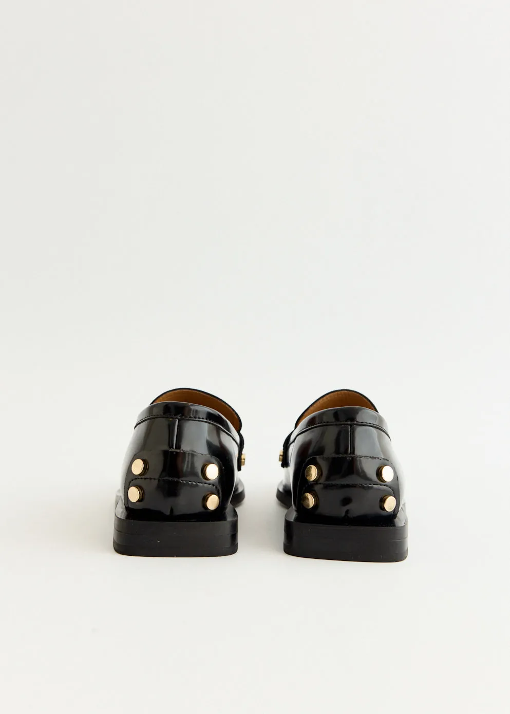 Slip Friendly Glow Hike Studs Square Toe Loafers