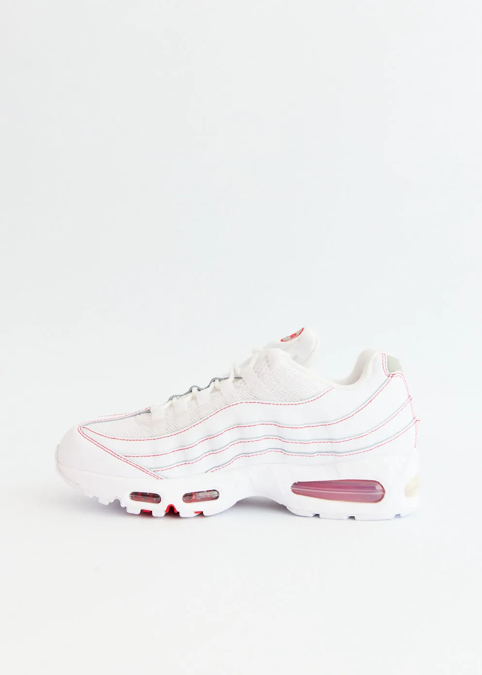 athlete - style Air Max 95 OG 'White University Red' Sneakers