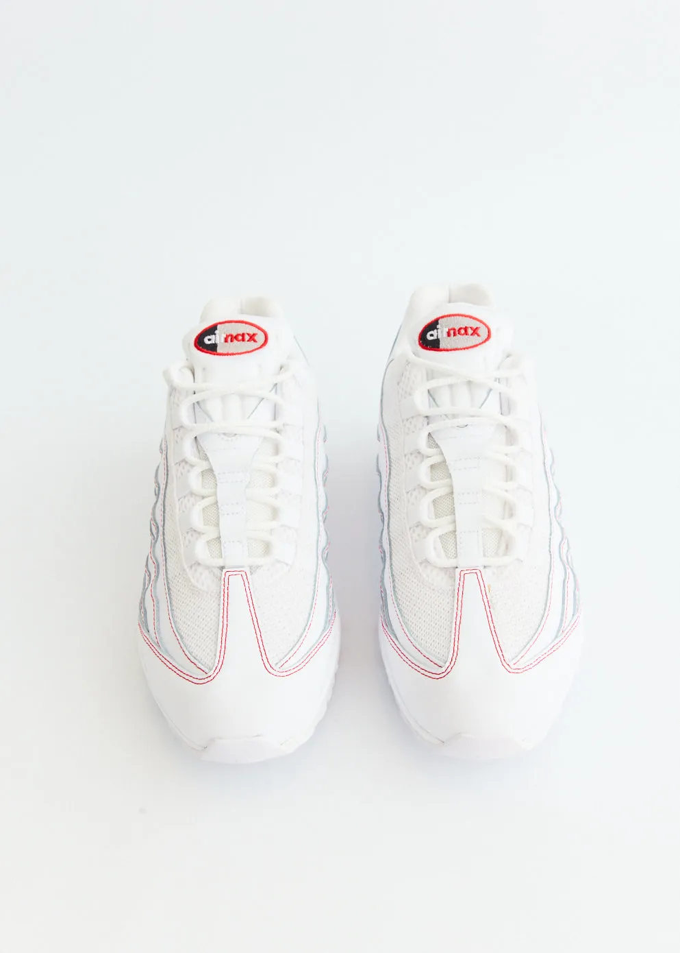 lace - up closure Air Max 95 OG 'White University Red' Sneakers