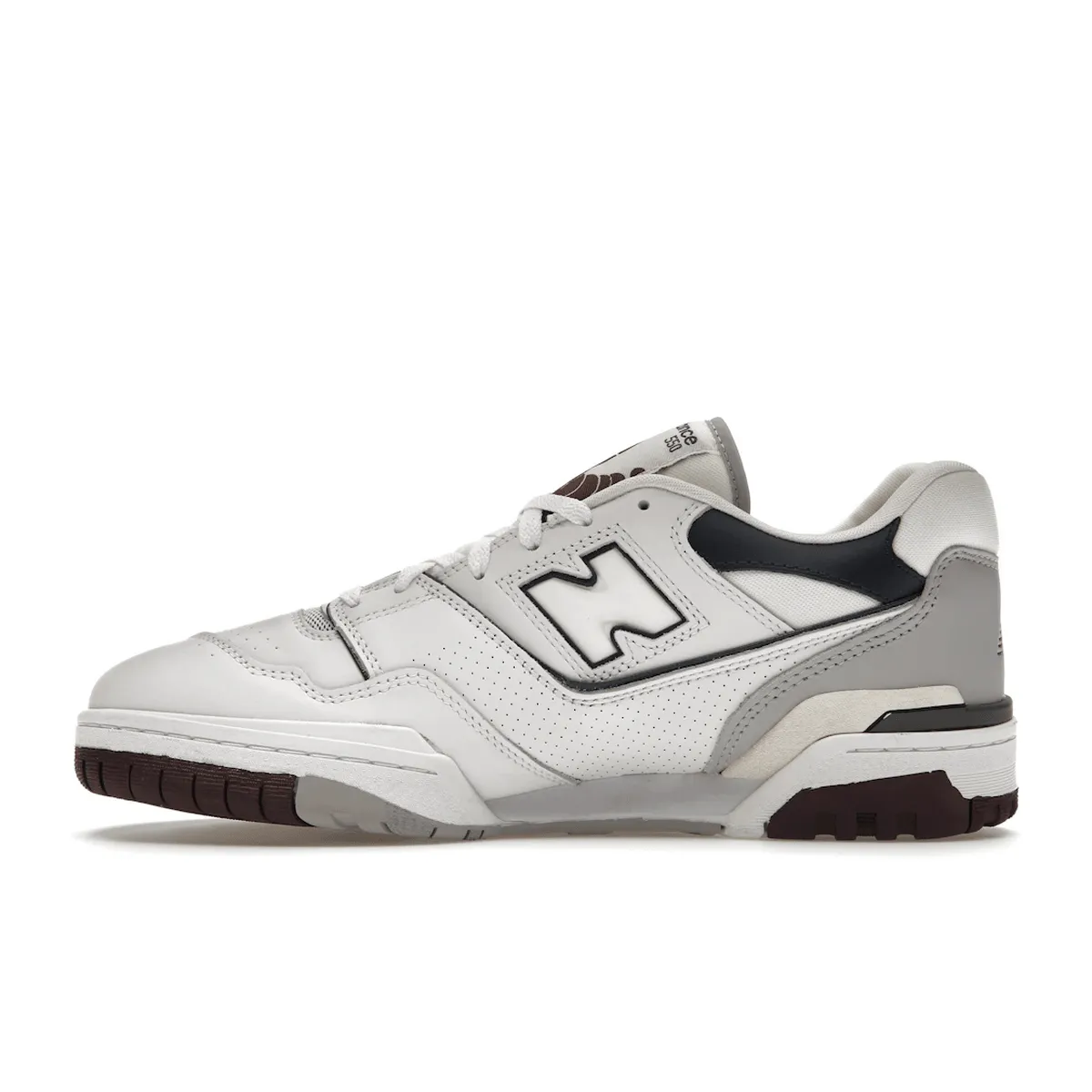 Knit Fabric Integration New Balance 550 White Natural Indigo Burgundy