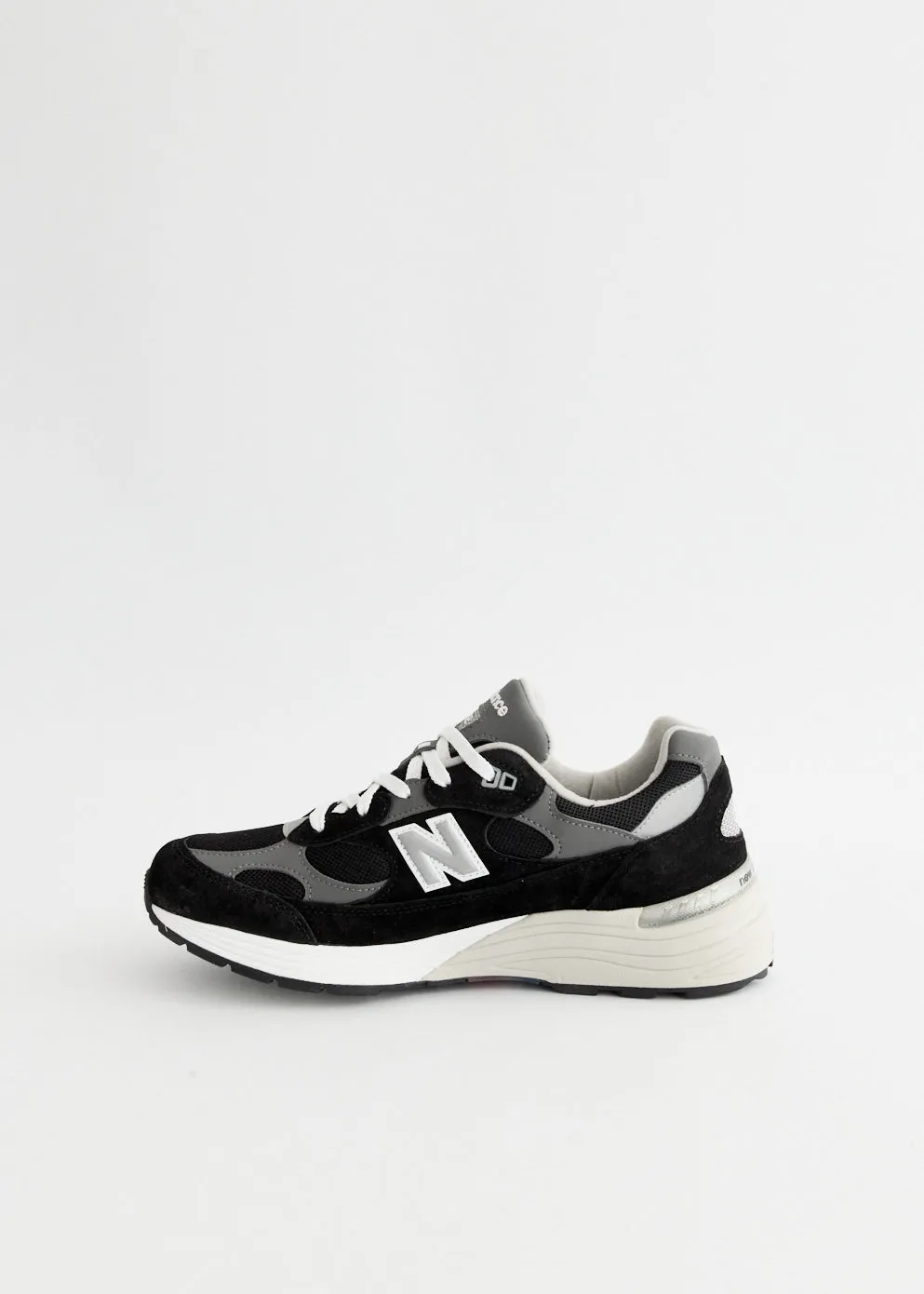 tie - up style Eco - friendly MADE in USA 992 'Black' Sneakers