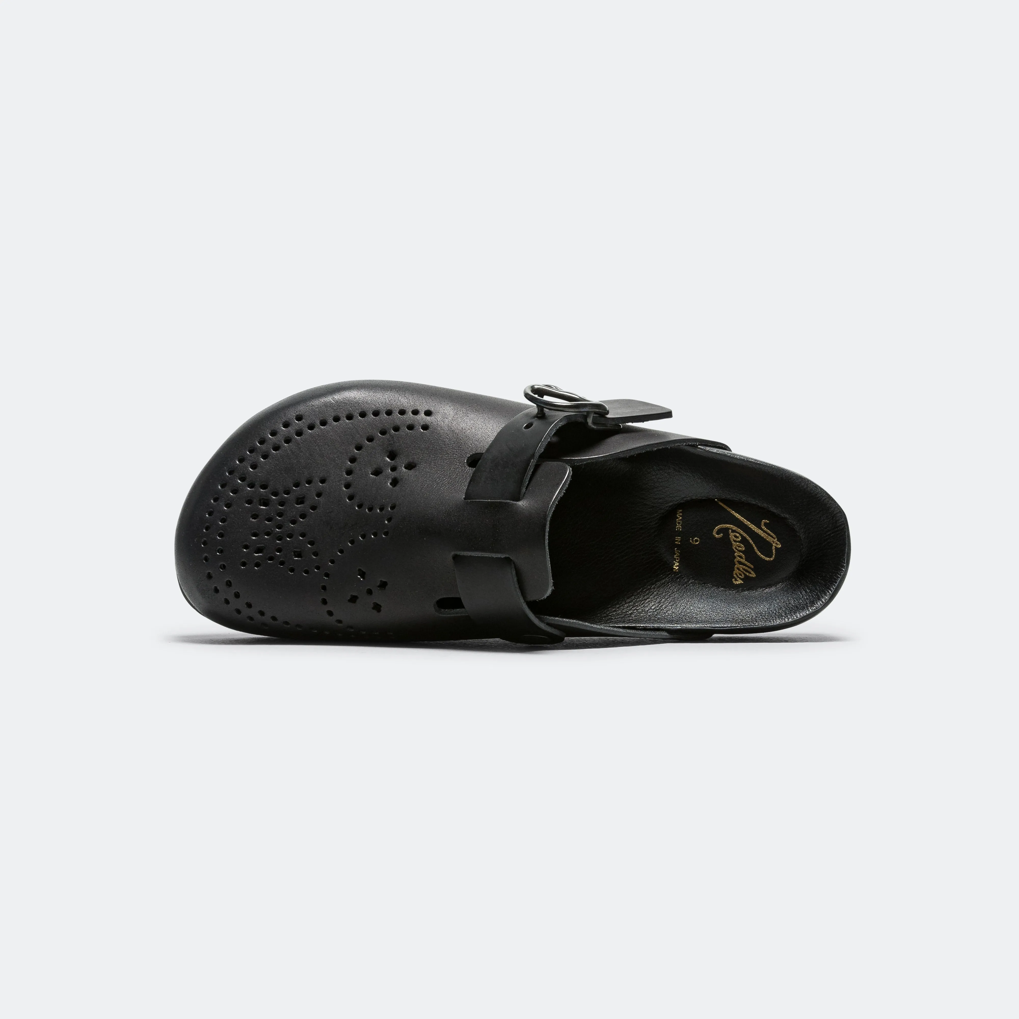 Clog Sandal - Black Cowhide Leather Relax Vibe Fashion Flex
