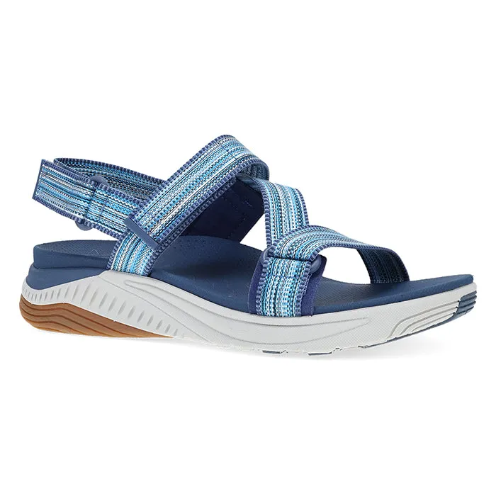 packable Womens Dansko Rayna in Blue Multi