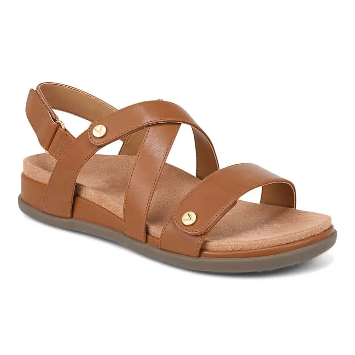 Womens Vionic Cypress in Tan Open Toe Shoes Stay Casual