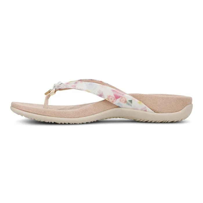 Fast Go Classic Style Womens Vionic Bella Toe Post Sandal in Cream