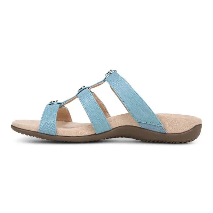 Womens Vionic Amber Slide in Captain'S Blue Low Weight Air Friendly
