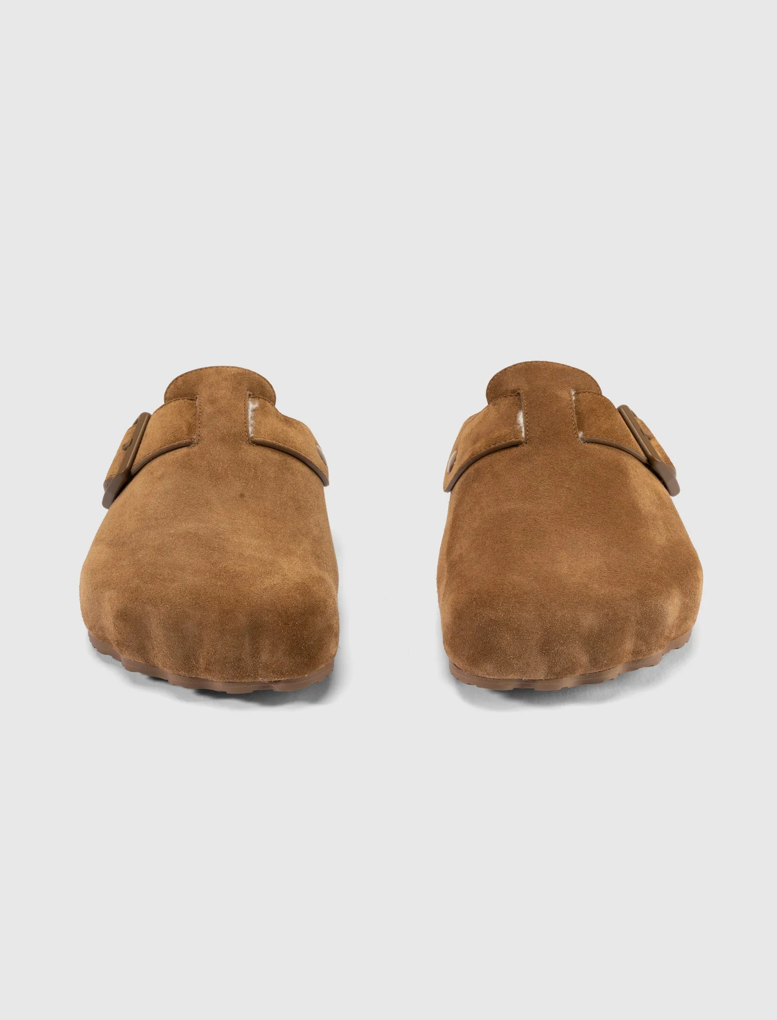 Clean Lines Effortless Walking SUNDAY MULE "TAN SUEDE"
