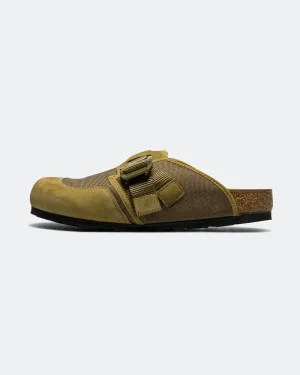 Flexible Build Fast Go Boston Nova - Pine Green Nubuck Leather/Textile