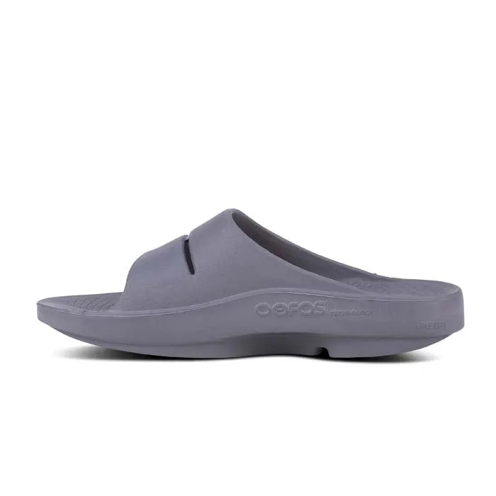 Summer Footwear for Men Womens Oofos Ooahh Slide in Slate