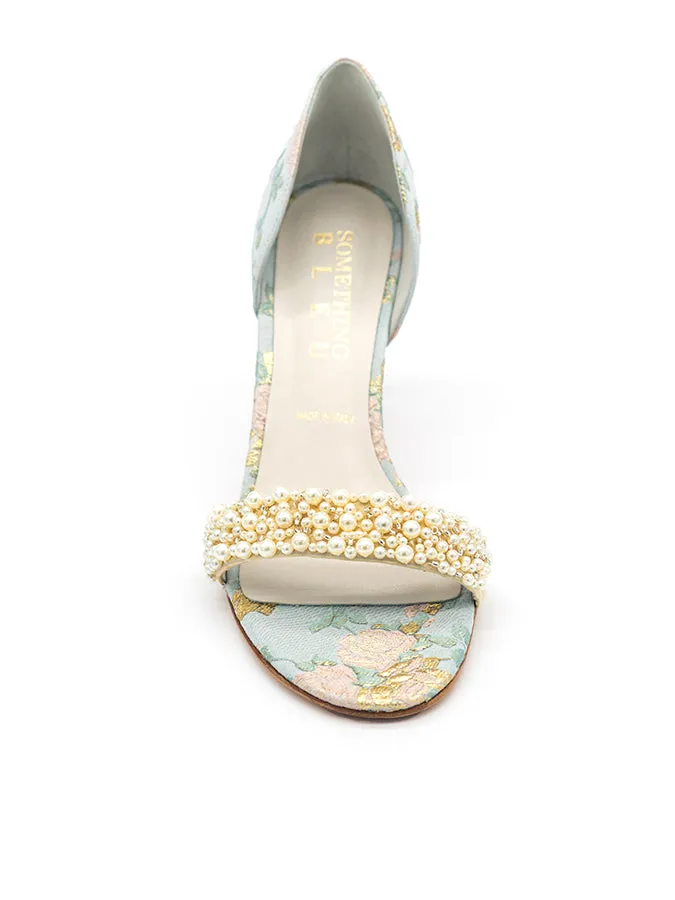 Cappy d'Orsay Sandal Brocade All-purpose sole orthopedic insole