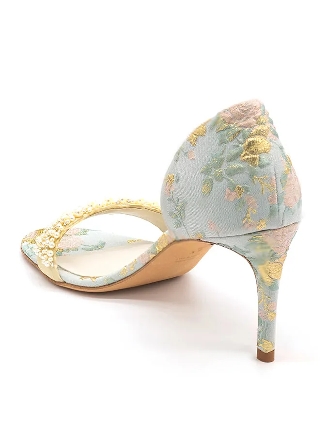 Cappy d'Orsay Sandal Brocade medium - quality