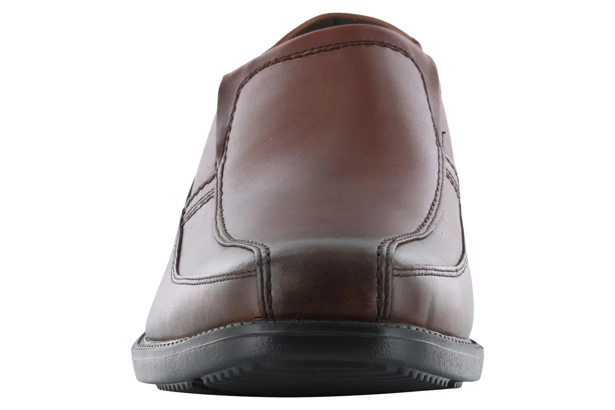 Buckle Closure Reinforced toe Rockport Style Leader 2 Bike Toe Slip-On Brown