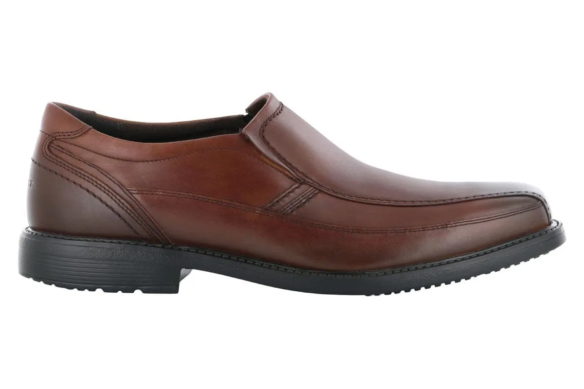 Rockport Style Leader 2 Bike Toe Slip-On Brown Classic Edge
