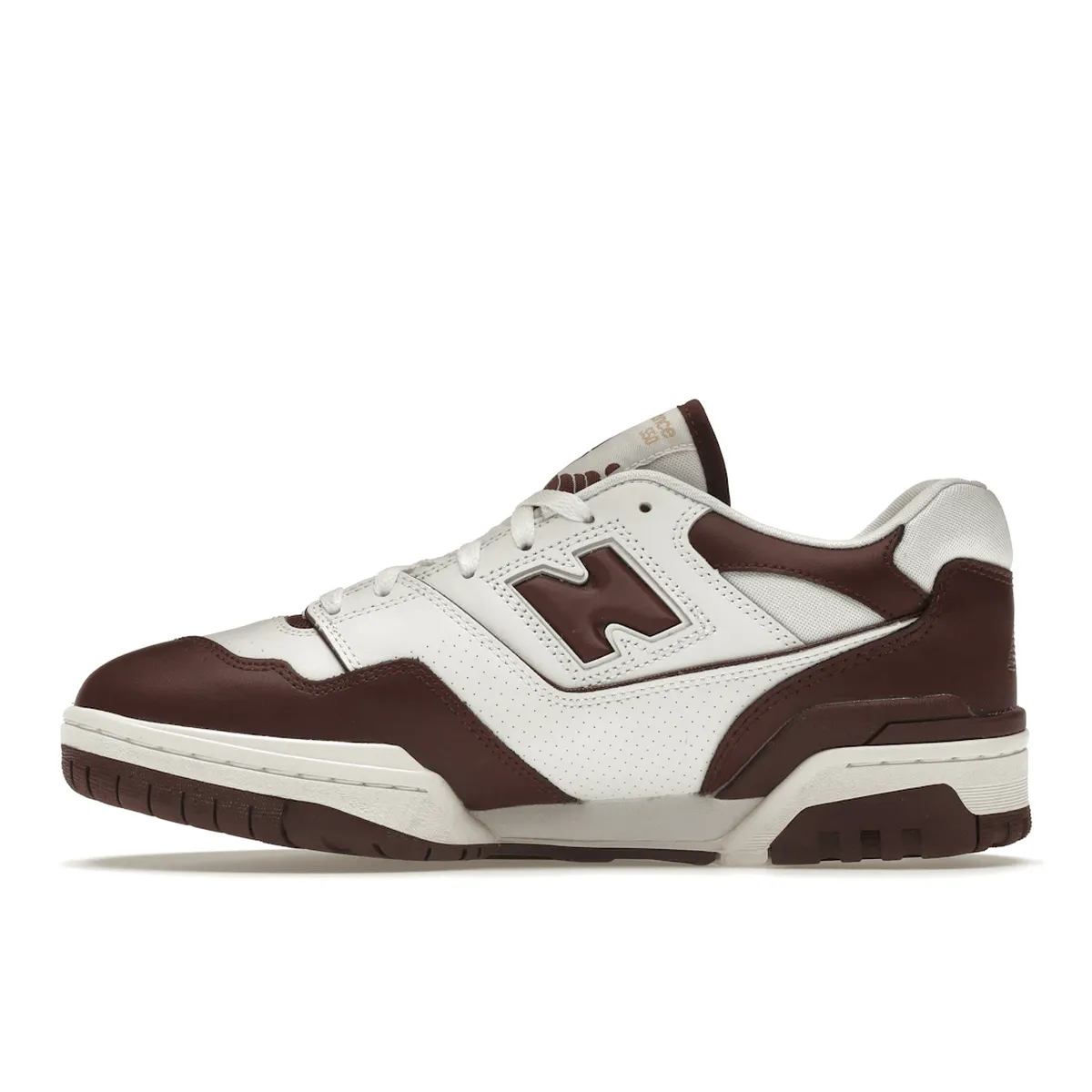 New Balance 550 White Burgundy All-weather breathability Timeless arch