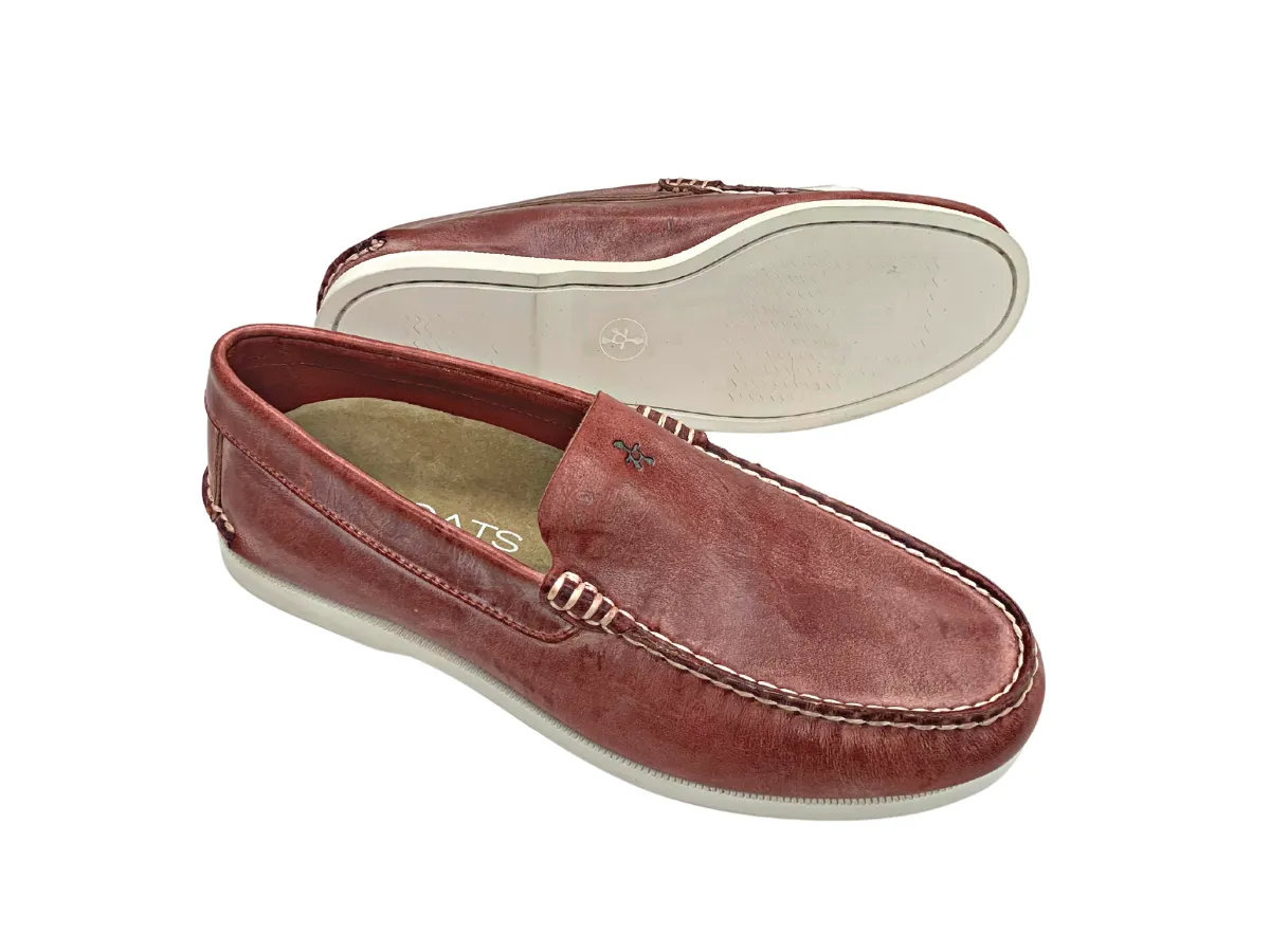 Supportive Fit leatherette The Crimson Reds Venetian Loafer Shoe