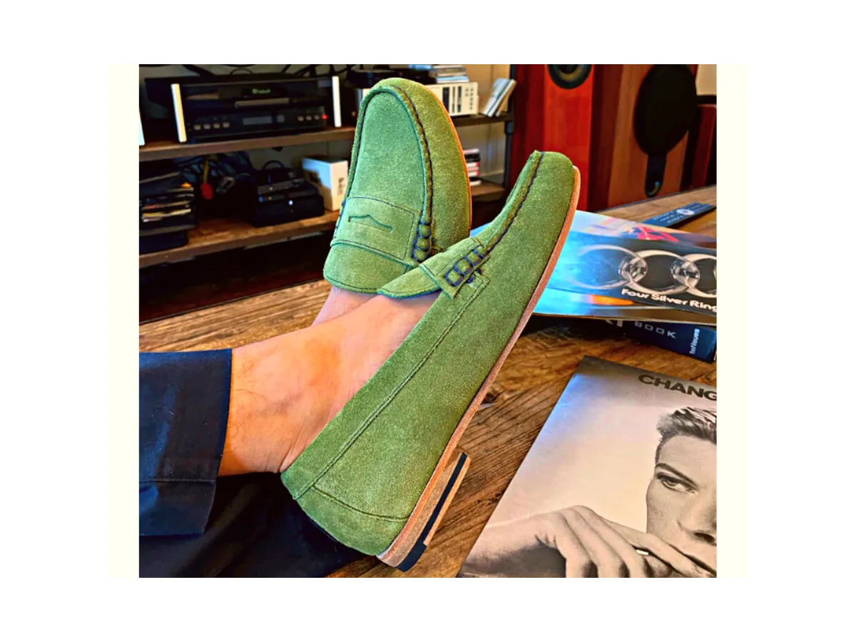 The Crocodile Suedes Penny Loafer Shoe Daily Firm