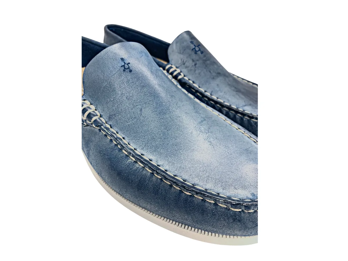 The Denim Blues Venetian Loafer Shoe Fashion-Forward Toe Fit