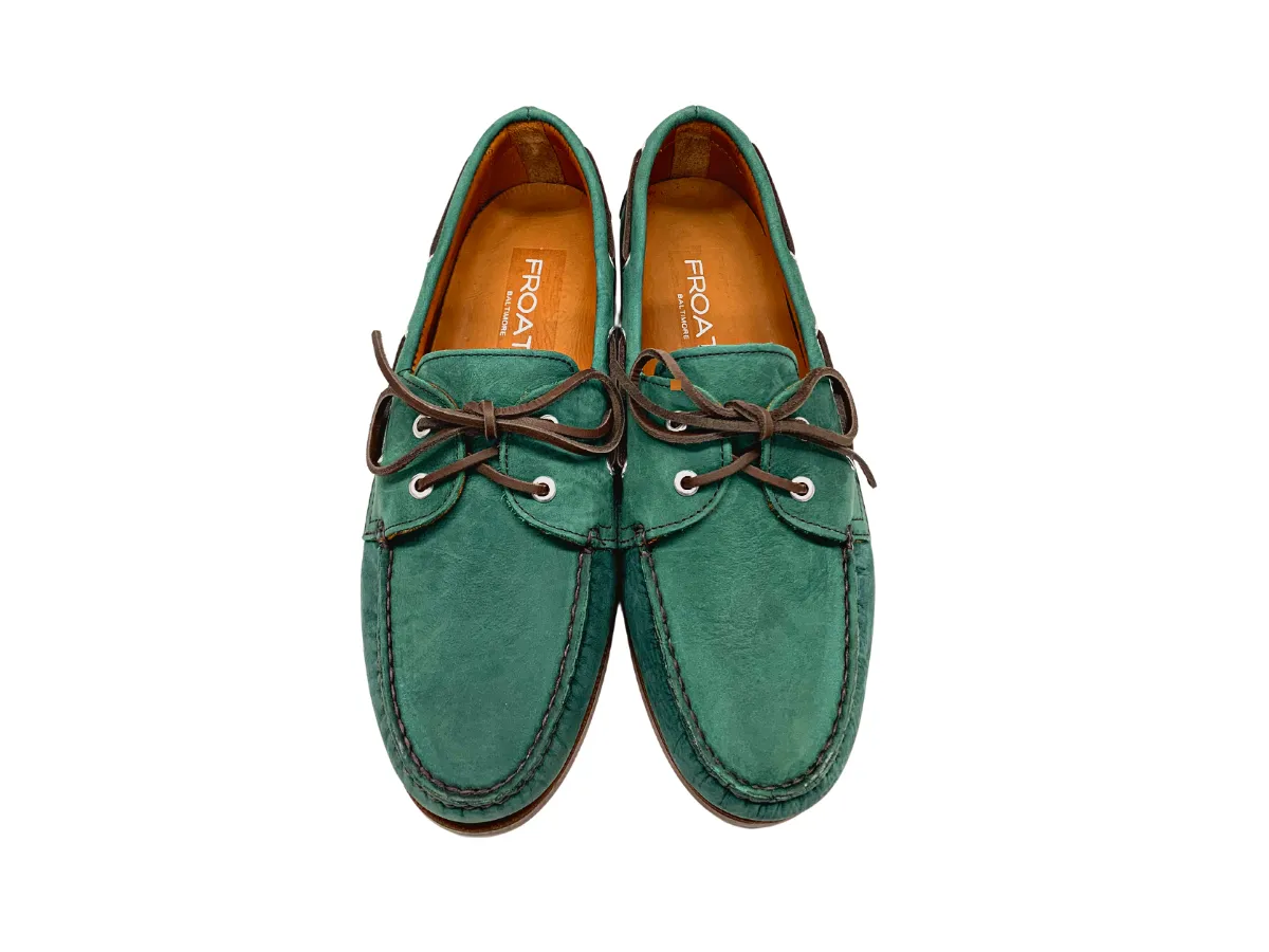 Rock Walk Foot-Friendly Flats The Forest Greens Boat Shoe