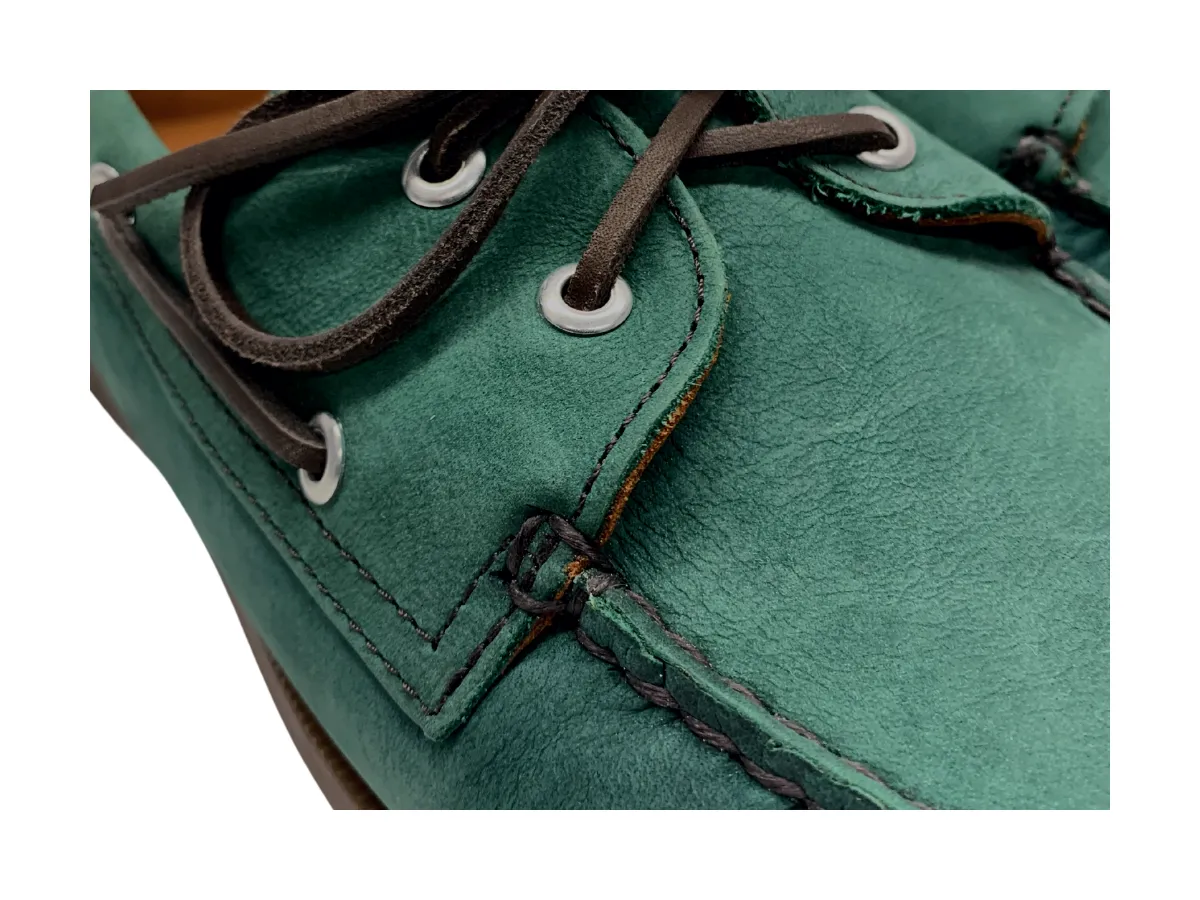 City View Smooth Finish The Forest Greens Boat Shoe