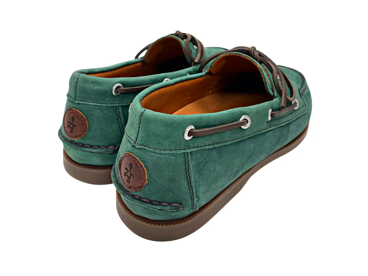 The Forest Greens Boat Shoe River Step