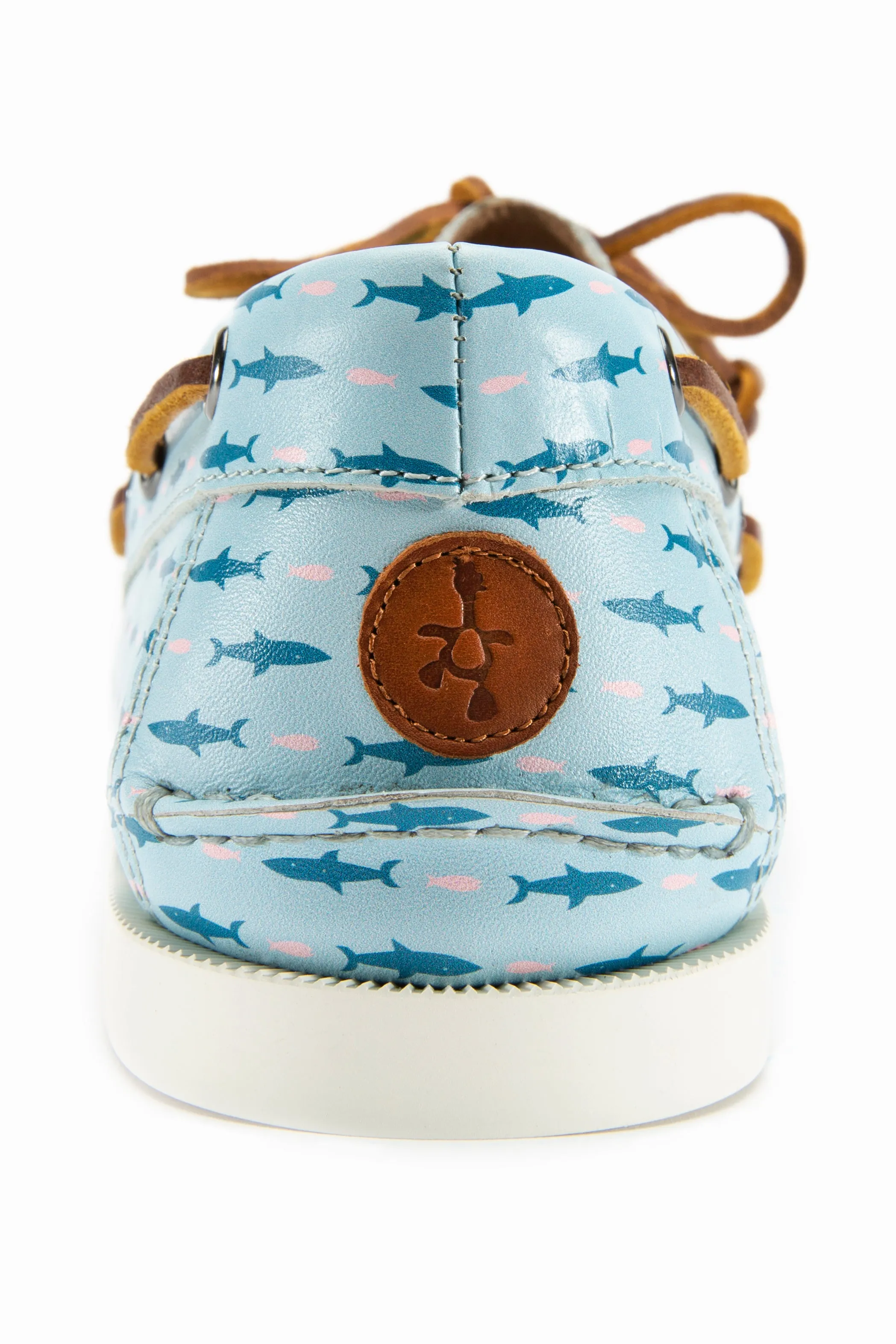 Laidback Mood The Pink and Blue Sharks Boat Shoe