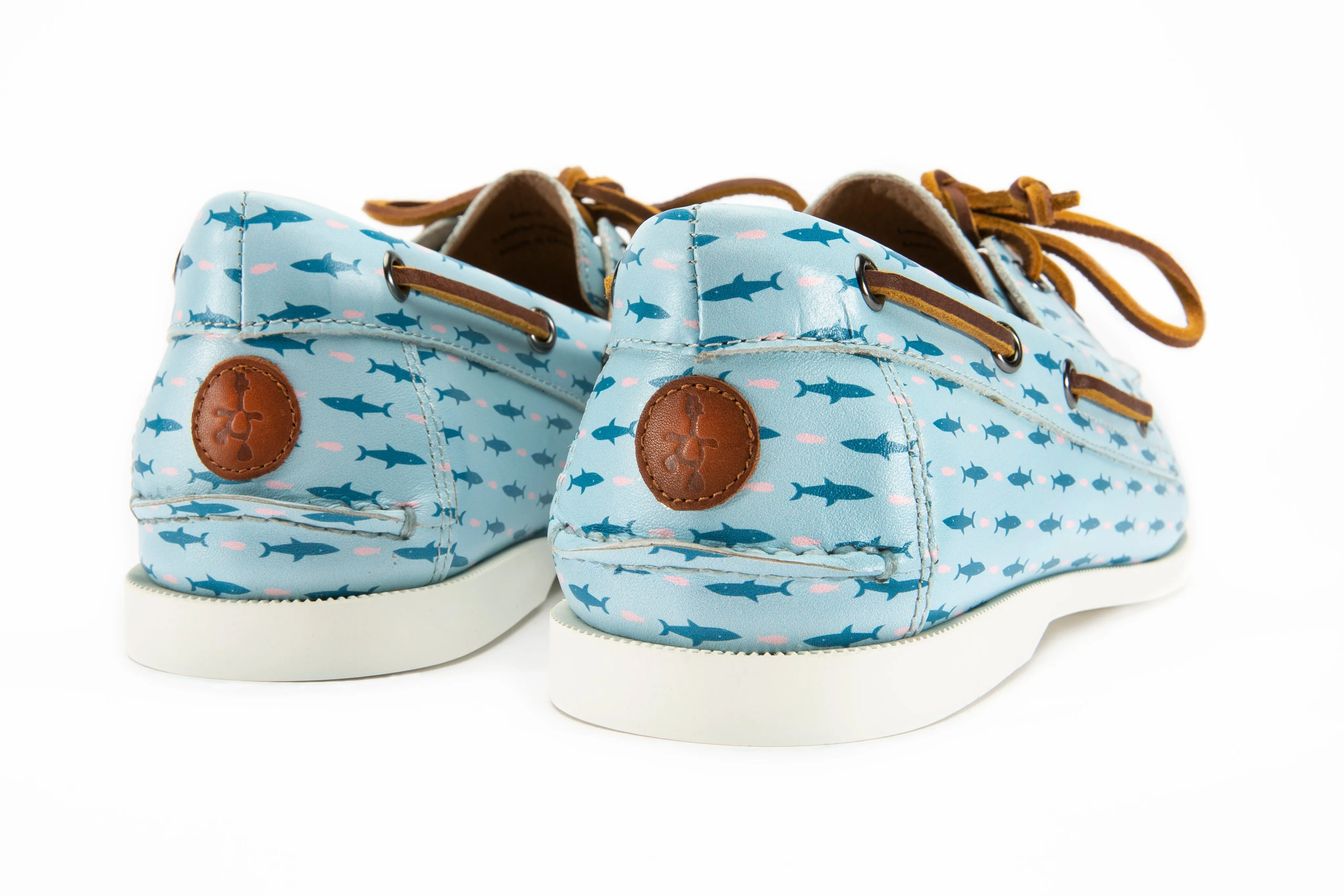 The Pink and Blue Sharks Boat Shoe Port Run
