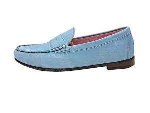 Casual Footwear Even Step The Sky Blue Suedes Penny Loafer Shoe