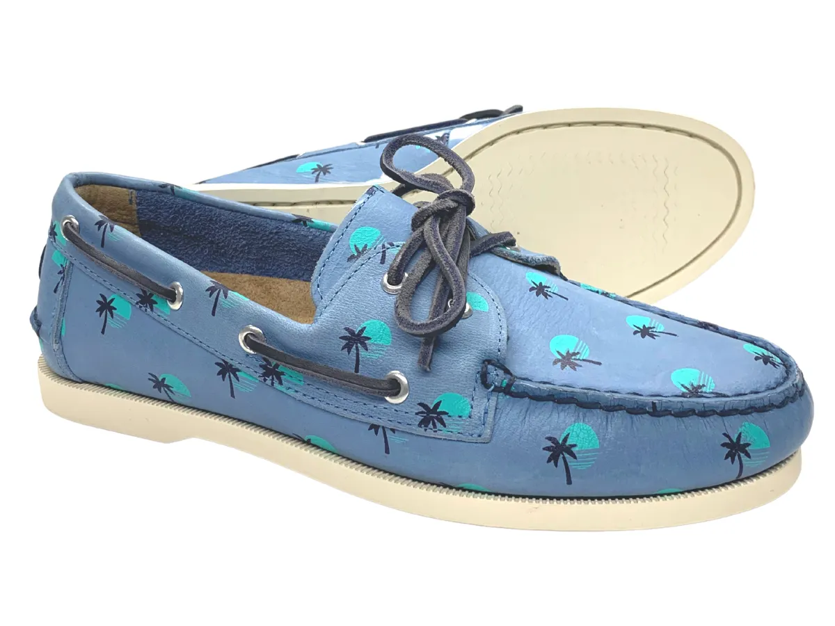 The Vice City Blues Boat Shoe Modern Design