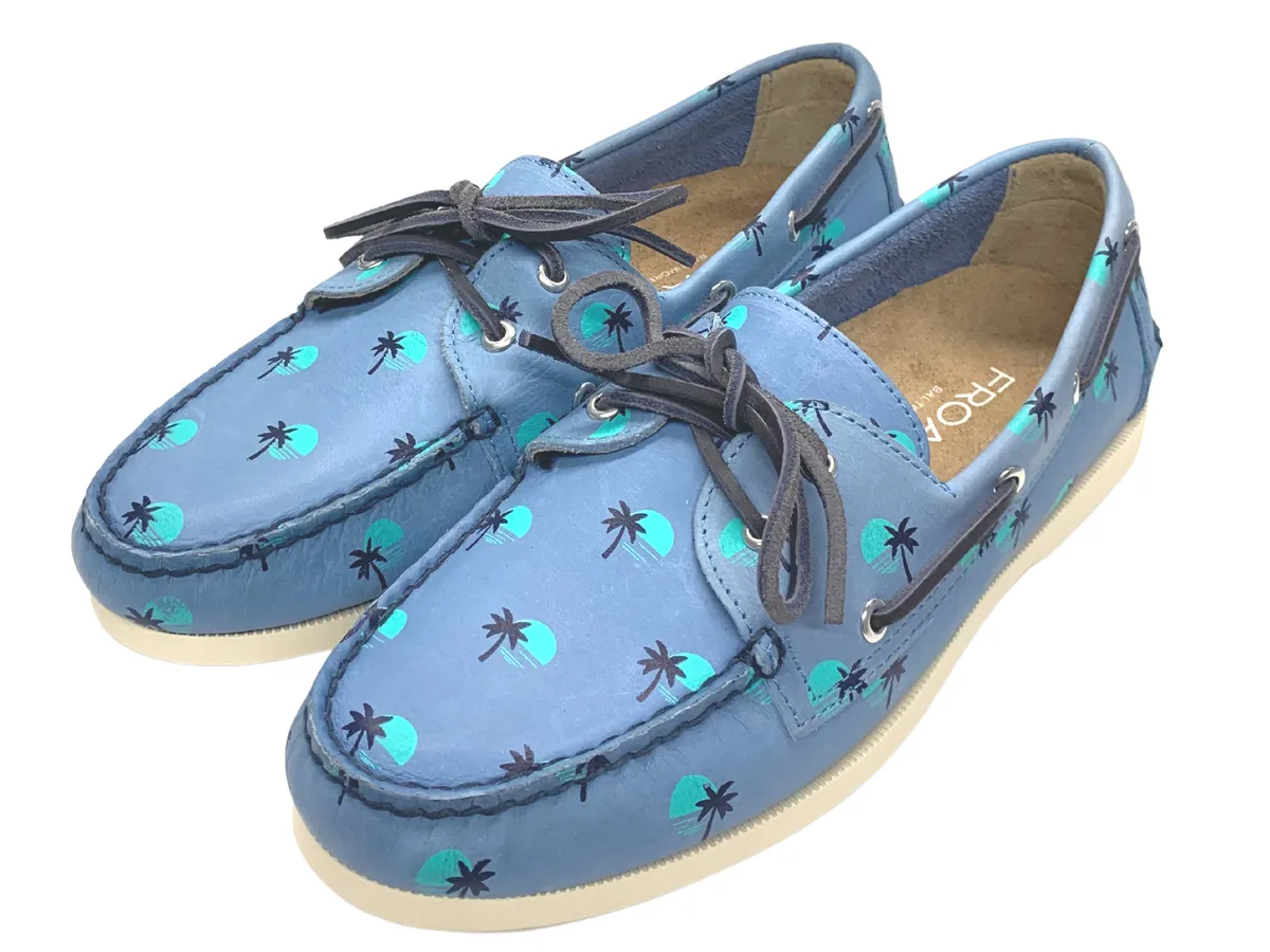 The Vice City Blues Boat Shoe Flower Field