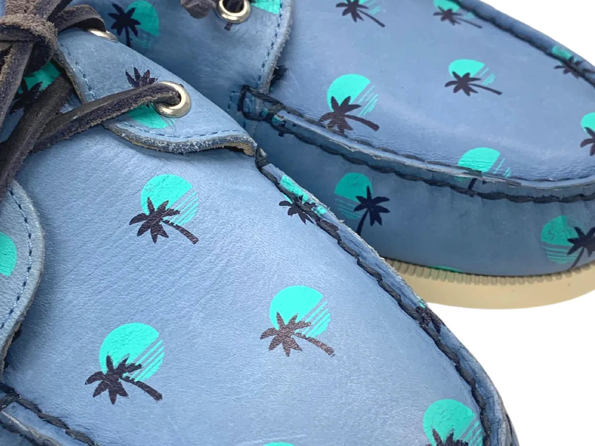 Metro Style The Vice City Blues Boat Shoe