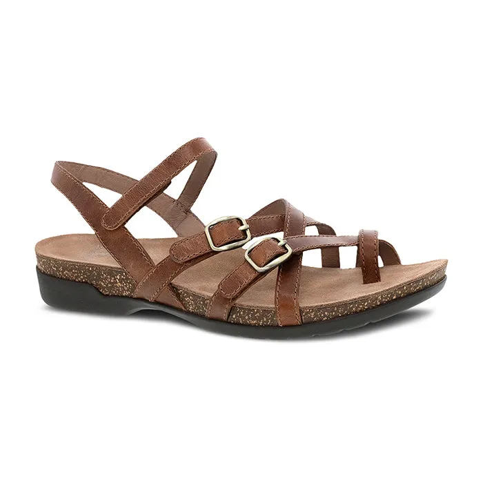 Womens Dansko Roslyn in Tan Versatile Comfort Criss Cross Straps