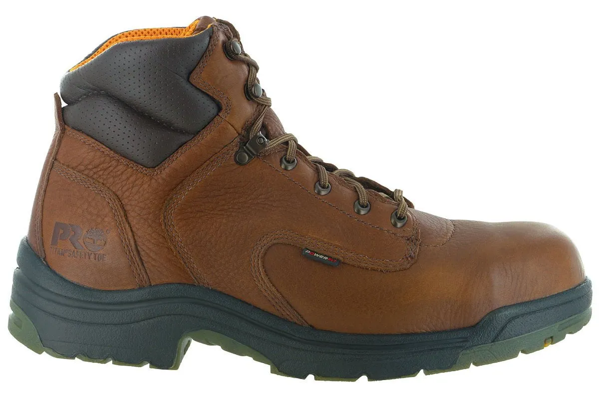 comfortable socks Water Resistant Timberland PRO Titan 6 Inch Alloy Toe Boot Brown