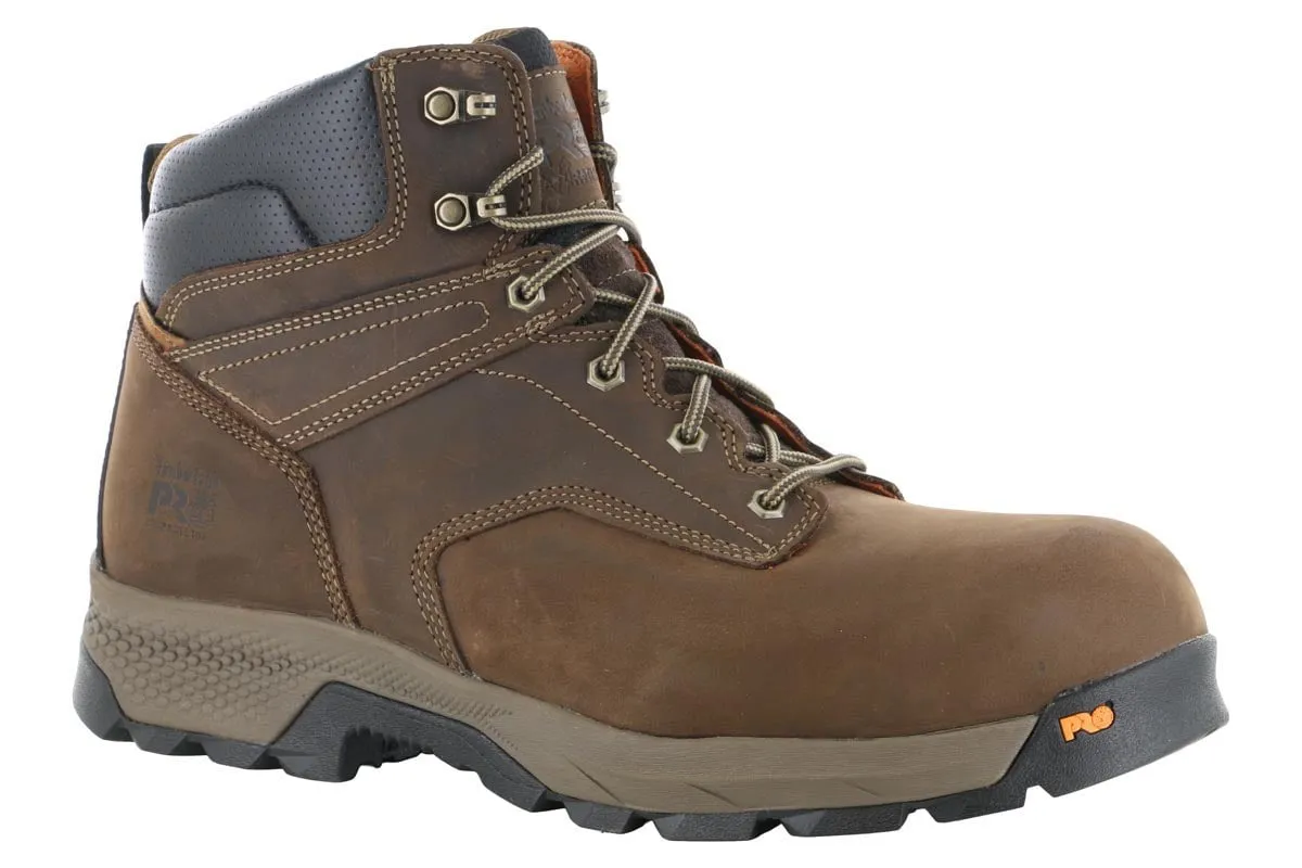 Light Weight Clean Lines Timberland PRO Titan EV 6" Composite Toe Boot Brown