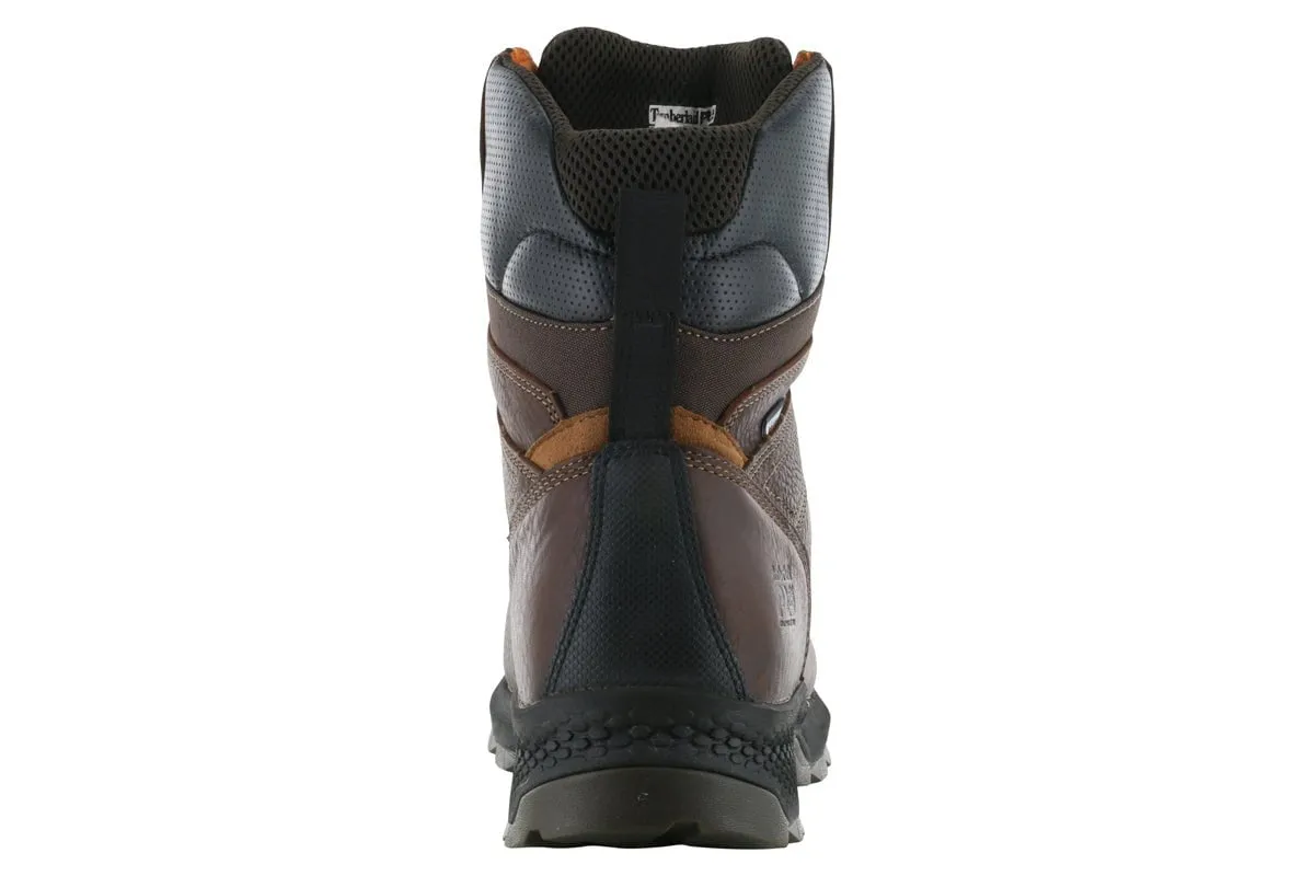 zip - type Timberland PRO Titan EV 8" Composite Toe Waterproof Boot Brown