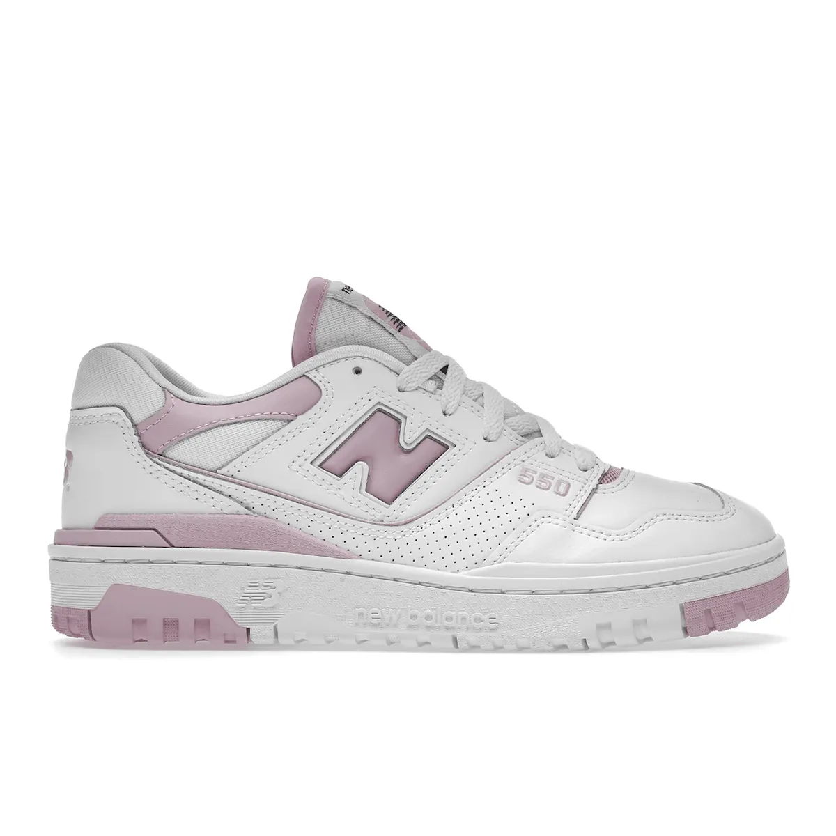 No Bulk Customizable Fit Mechanism New Balance 550 White Bubblegum Pink