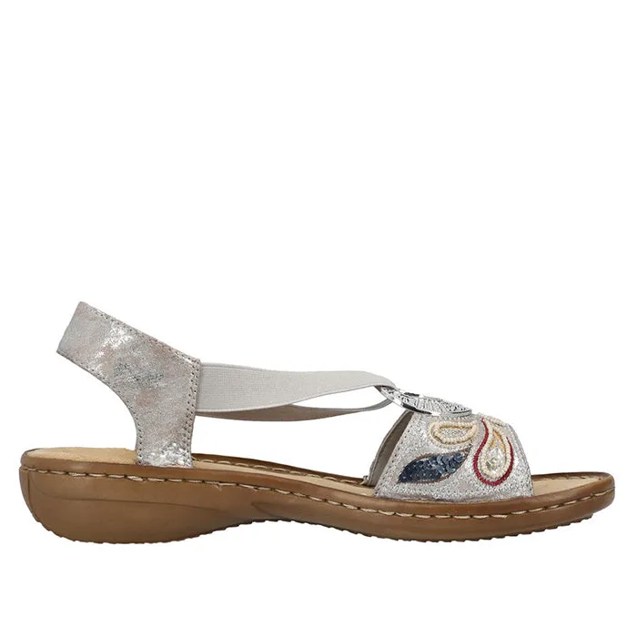 Quick Drying Womens Rieker Regina B4 in Rose-Metallic